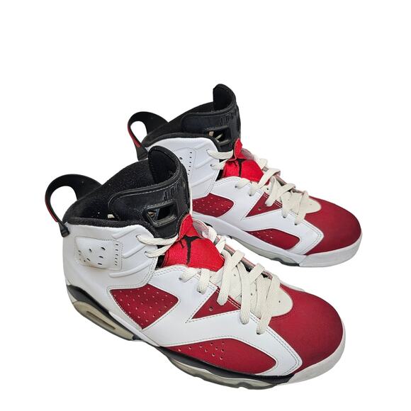 Size 10.5 - Vintage Nike Air Jordan 6 Retro OG Mid Carmine white red 2014 Retro - Picture 1 of 12